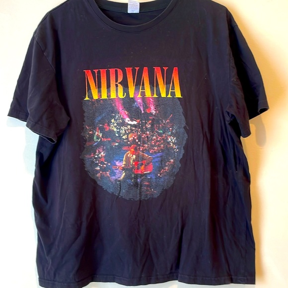 no brand Other - Nirvana Unplugged Live In New York City Black T Shirt Size XL